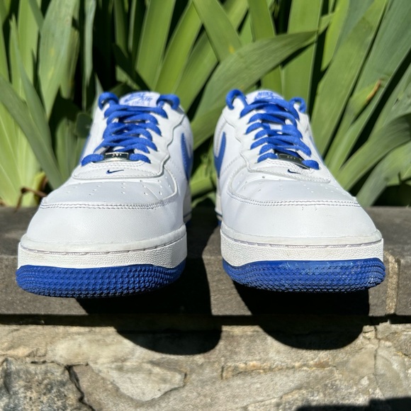 Nike Air Force 1 '07 White Medium Blue Sneakers Shoes Trainers DH7561-104 Jordan - Picture 4 of 16